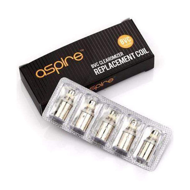 Aspire BVC Coil 1.6Ω, 1.8Ω Pack of 5 Replacement Coils