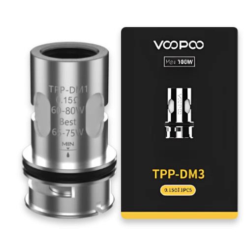 VooPoo TPP-DM1 0.15Ω, DM2 0.2Ω, DM3 0.15, DM4 0.3 Pack of 3 TPD Compliant