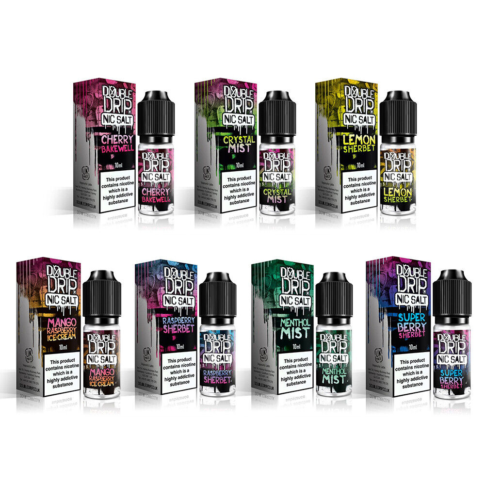 Double Drip Nic Salts 10MG/20MG 10ML E-Liquid Buy 3 Get 1 FREE