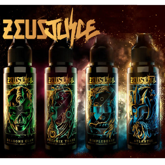 ZEUS JUICE Premium UK 100ML E-Liquid No Nicotine TPD Compliant