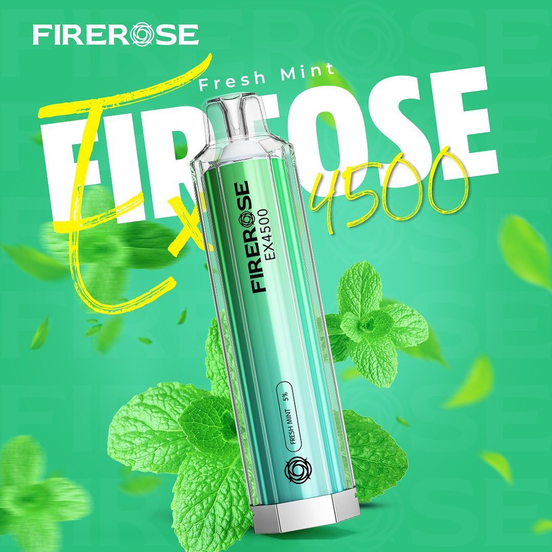 Elux Fire Rose EX4500 Disposable Vape 4500 Puffs 1500mAh UK Best Seller