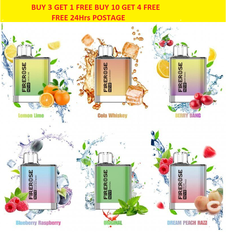 ELUX Firerose Nova 600 Puffs Disposable Vape 2ML 20 MG Buy 3 get 1 FREE