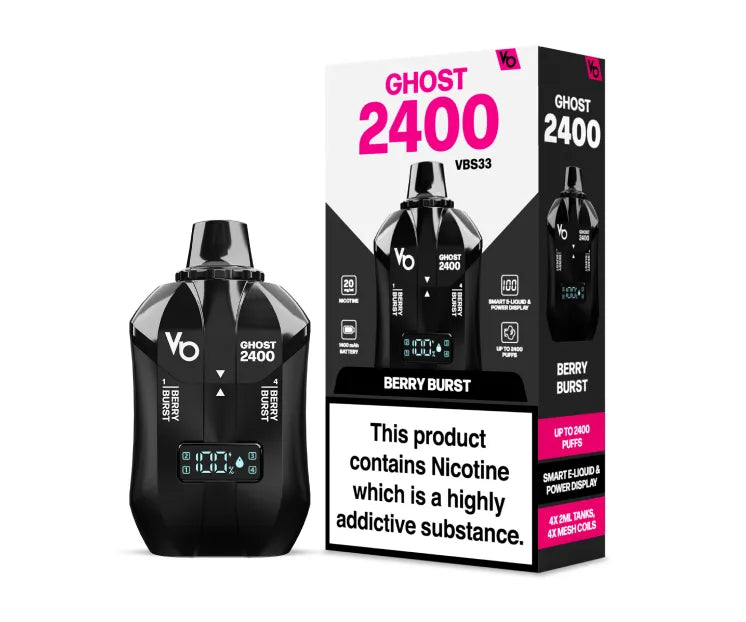 Ghost 2400 Puffs  UK's Best Seller