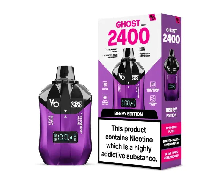 Ghost 2400 Puffs  UK's Best Seller
