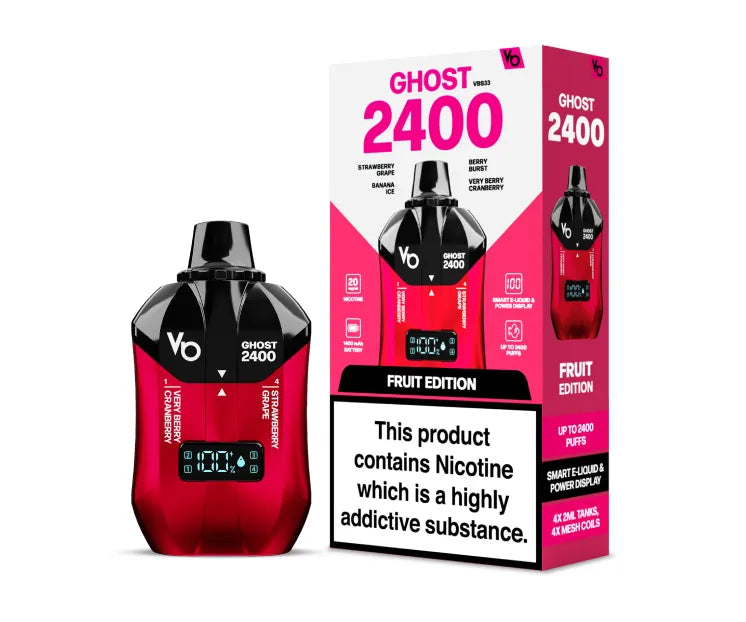 Ghost 2400 Puffs  UK's Best Seller