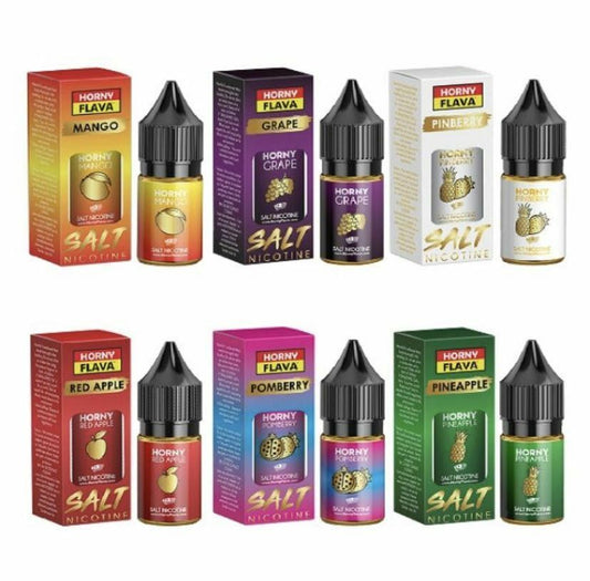 Horny Flava Nic Salts 20MG 10ML E-Liquid Buy 3 Get 1 FREE