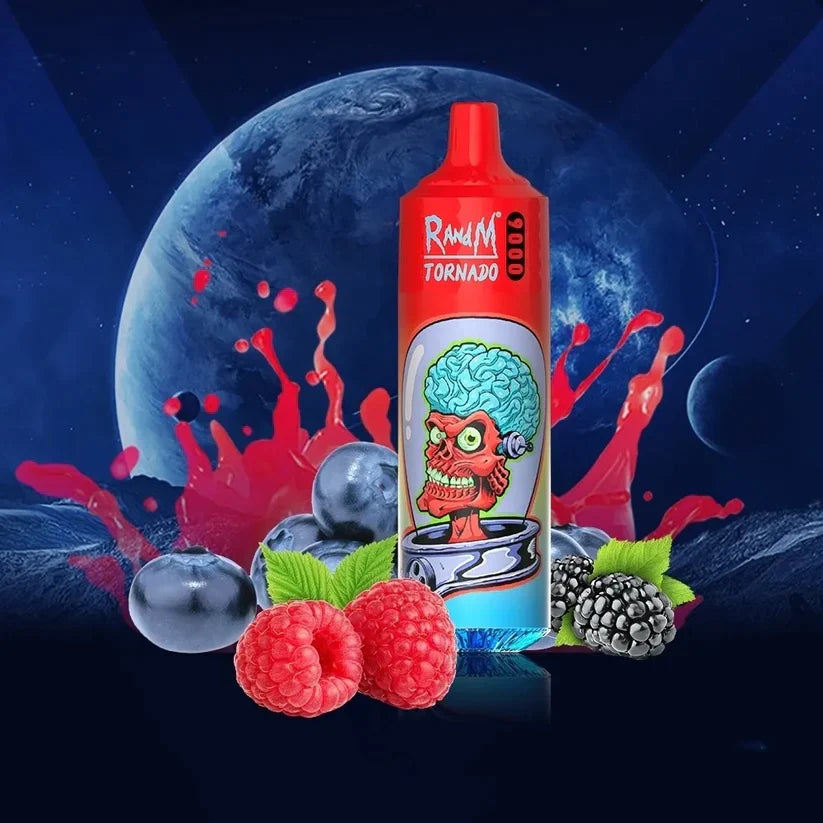 Box of 10 RandM Tornado 9000 Puffs Disposable Vape 0mg TPD Compliant