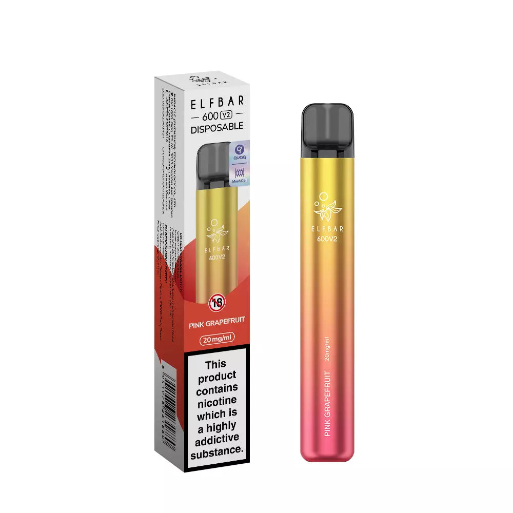 ELFBAR 600 V2 Disposable Vape 600 Puffs-Recyclable