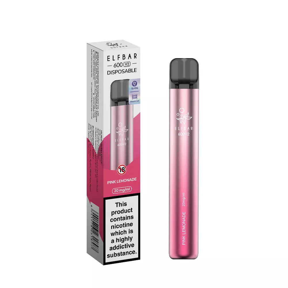 ELFBAR 600 V2 Disposable Vape 600 Puffs-Recyclable