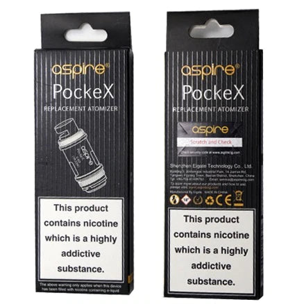 Aspire Pockex 0.6Ω, 1.2Ω Coil Pack of 5