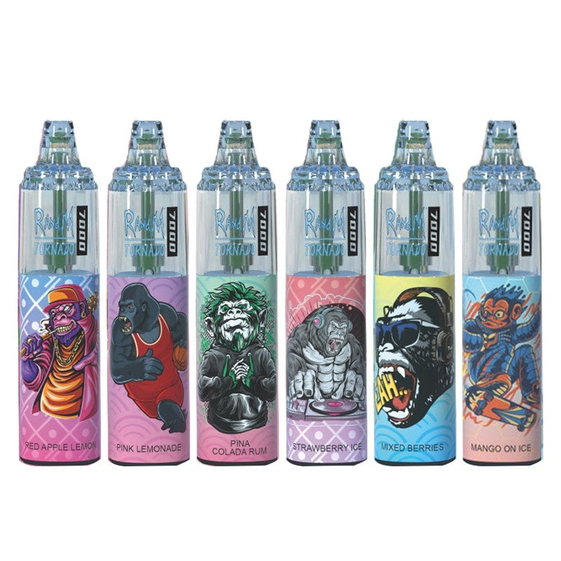 RandM Tornado 7000 Puffs 0 MG TPD Compliant Disposable Vape Bar Buy 3 Get 1 FREE
