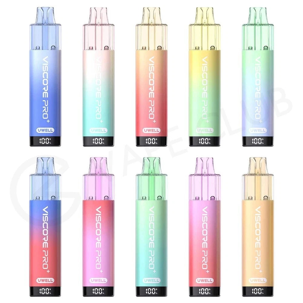 Box of 5 UWELL Viscore Pro+ 40k Prefilled Kit | Refillable & Rechargeable | [10 variations]