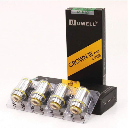 Uwell A1 Crown 3 Coil 0.4Ω (55-65W) Pack Of 4 TPD Compliant