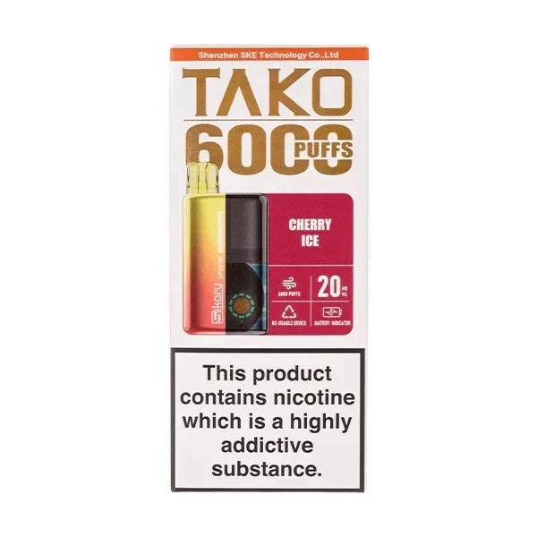 Box of 5 Sikary Tako SP6000 Rechargeable Vape Kit | 20mg | 800mAH | Best Seller