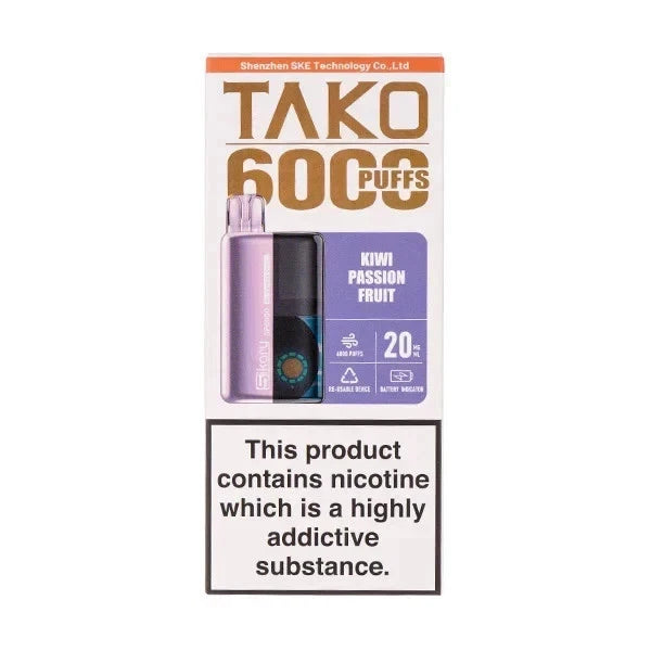 Box of 5 Sikary Tako SP6000 Rechargeable Vape Kit | 20mg | 800mAH | Best Seller
