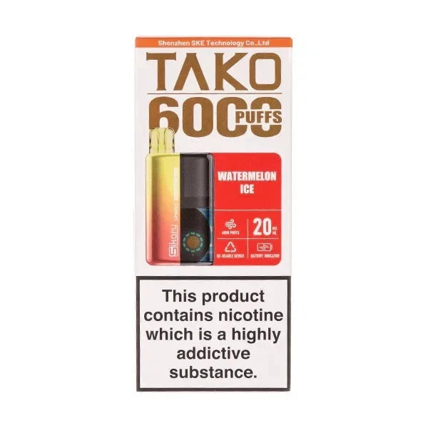 Box of 5 Sikary Tako SP6000 Rechargeable Vape Kit | 20mg | 800mAH | Best Seller
