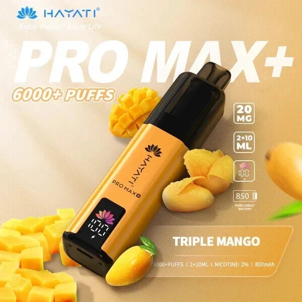 Hayati Pro Max Plus 6000 Kit | Prefilled Replacement Pods Kit |