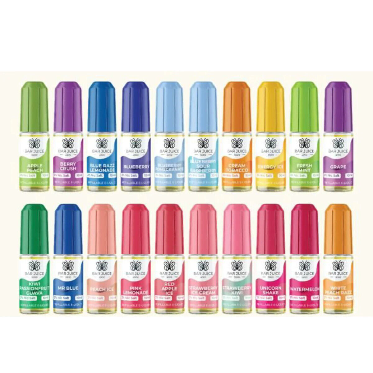 Bar Juice 5000 10ml Nic Salt 10mg NO nicotine UK Best Seller