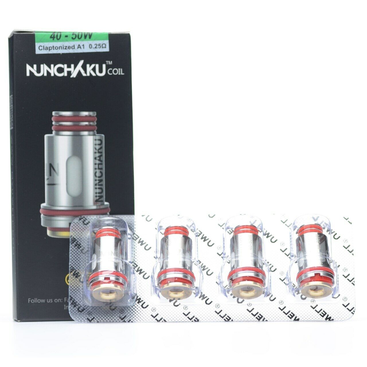 Uwell Nunchaku A1 0.25Ω Claptonized Coil (40-50W) Pack Of 4