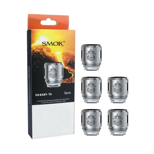 SMOK V8 Baby T6 Sextuple Coil 0.2Ω (40-130W) - Pack Of 5