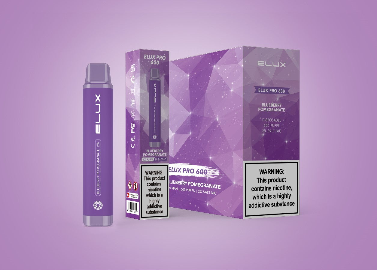 Box of 10 Elux Pro 600 Puffs Disposable Vape Device
