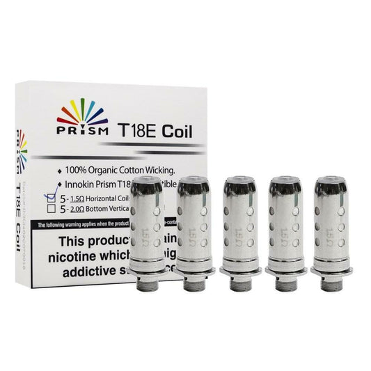 Innokin T18E Coil 1.5Ω/ 1.7Ω & 2.0Ω Pack Of 5