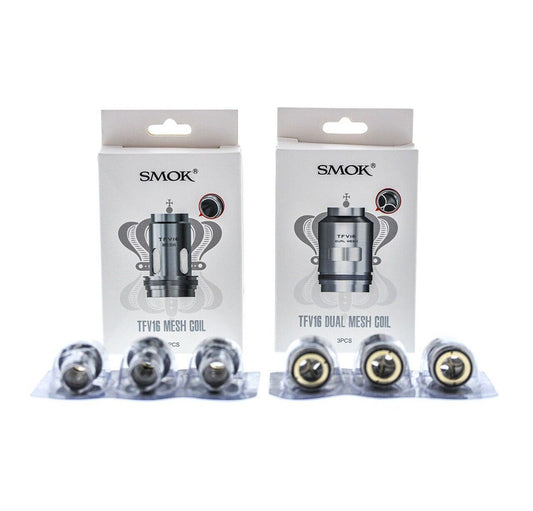 SMOK TFV16 Mesh 0.17Ω/ Dual Mesh 0.12Ω/Conical Mesh Coil Pack Of 3 TPD Compliant