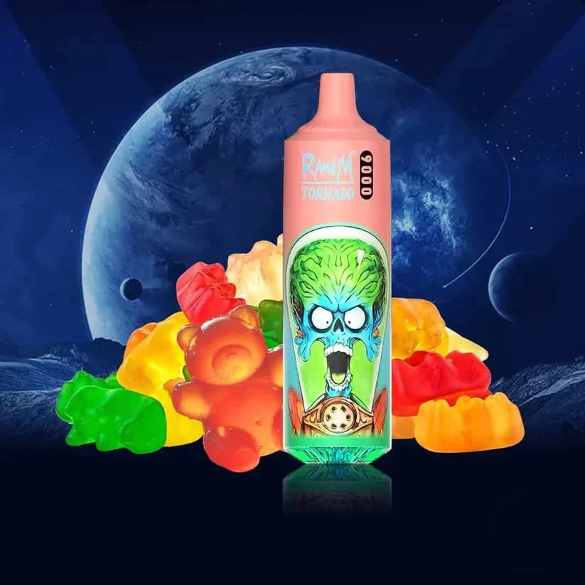 Box of 10 RandM Tornado 9000 Puffs Disposable Vape 0mg TPD Compliant