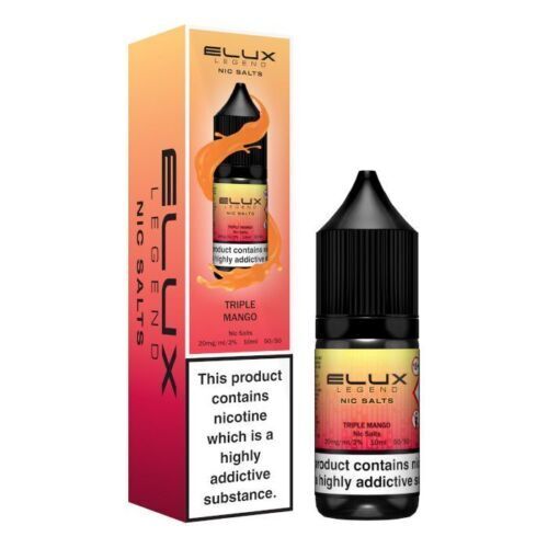 Elux Nic Salt 10ml E Liquid Vape Juice 50VG/50PG Buy 3 Get 1 FREE