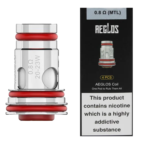 Uwell Aeglos Coils 0.8Ω (MTL) & 0.23Ω Mesh (DTL) Pack Of 4