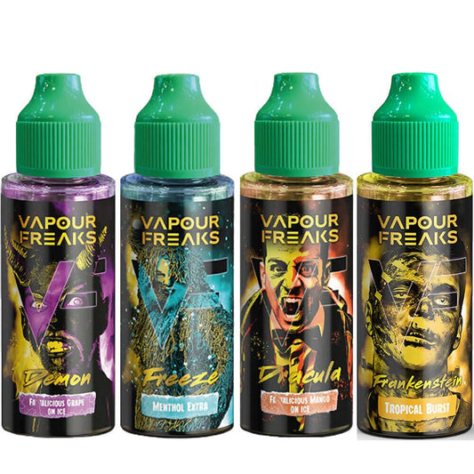 Vapour Freaks 100ml E-Liquid Vape Juice 0mg TPD UK Best Seller