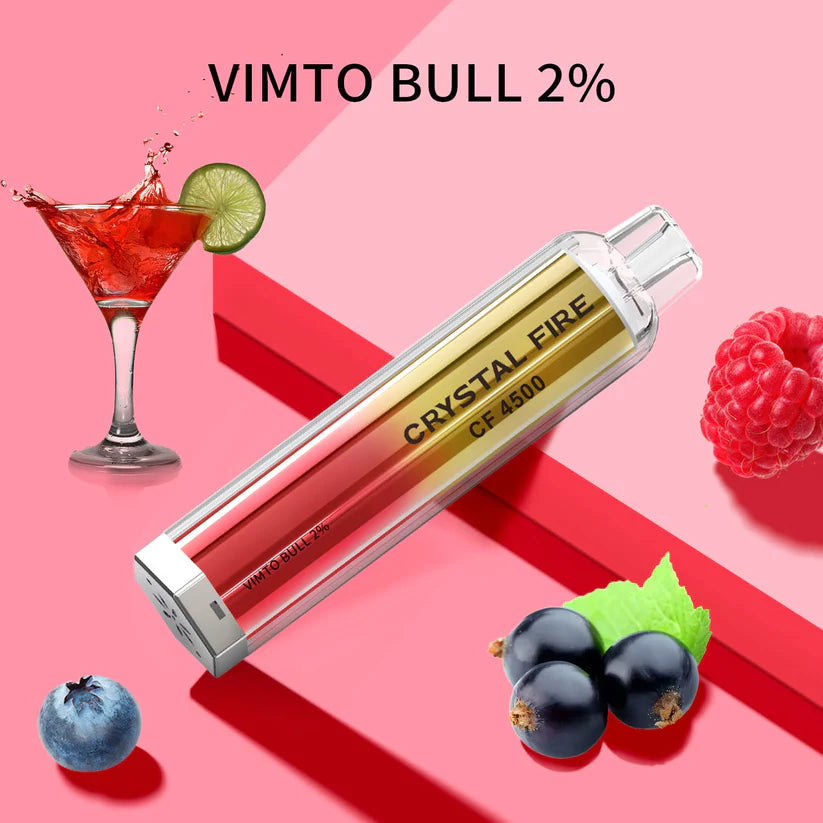 Crystal Fire Disposable Vape 4500 Puffs 0 MG TPD Complaint.  - Irresistible and Trendy