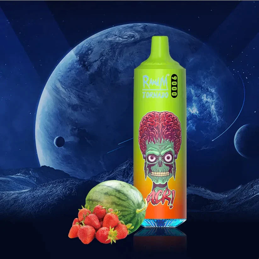 Box of 10 RandM Tornado 9000 Puffs Disposable Vape 0mg TPD Compliant