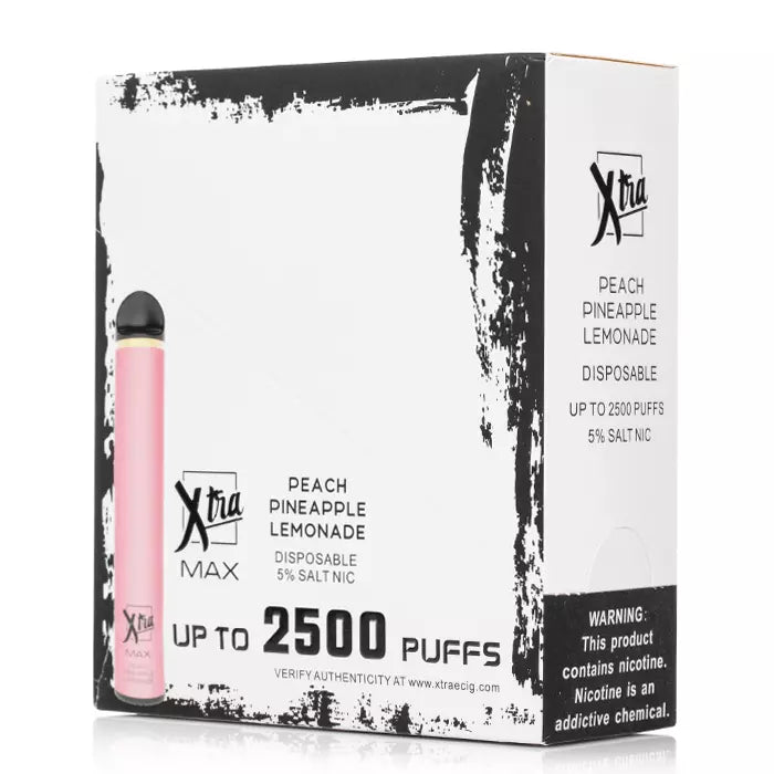 Box of 10 Xtra Max Disposable 2500 Puffs UK Best seller Best Price 0 MG TPD Complaint.