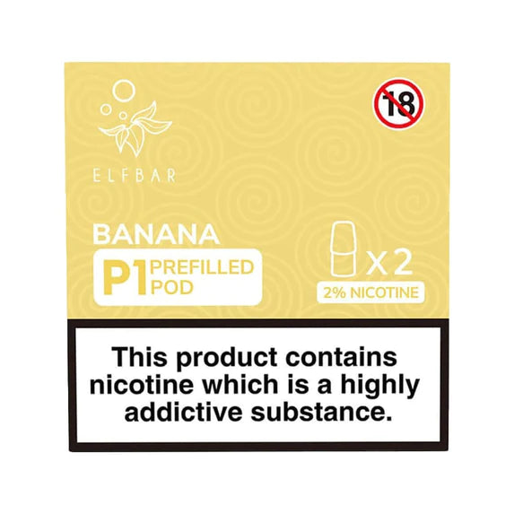 Elf Bar P1 500 Puff Pack of 2 Pre-filled P1 Pod 2ml