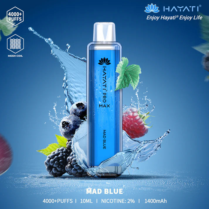 Hayati Pro Max Disposable Vape 4000 Puffs 2% Nicotine