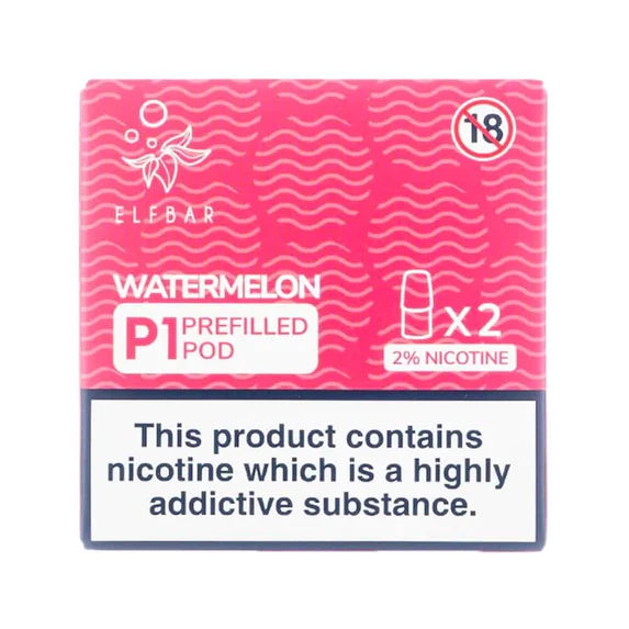 Elf Bar P1 500 Puff Pack of 2 Pre-filled P1 Pod 2ml