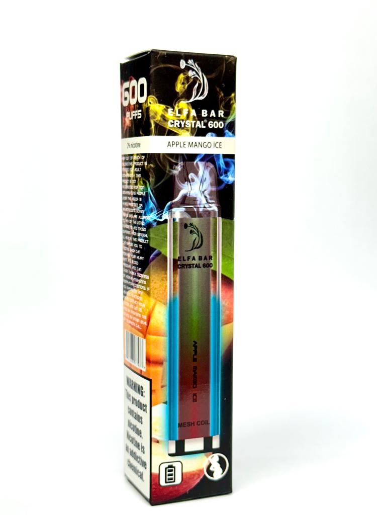 Elfa Bar Crystal 600 puff Disposable Vape E-Cig 2ml