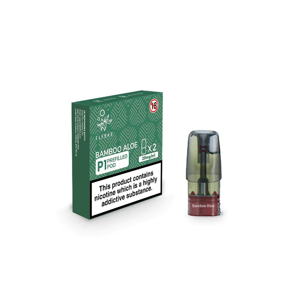 Elf Bar P1 500 Puff Pack of 2 Pre-filled P1 Pod 2ml